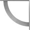 Ekena Millwork Bulwark Steel Bracket, Hammered Gray 2"W x 18"D x 18"H BKTM02X18X18BUHGY - alternate 10